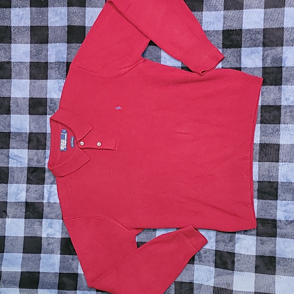 Vintage. 90s. Polo 100% Lambswool longsleeve. Like-new.  Size Large